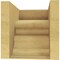 Ekena Millwork 10"W x 10"D x 10"H Wide Highland Rough Cedar Woodgrain TimberThane Corbel, Primed Tan CORUR10X10X10HLDRCPR - alternate 5